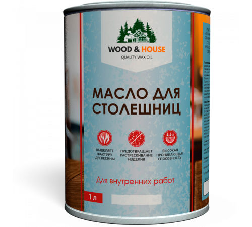 Заказать МАСЛО ДЛЯ СТОЛЕШНИЦ WOOD & HOUSE в Мурманске, Мурманская область